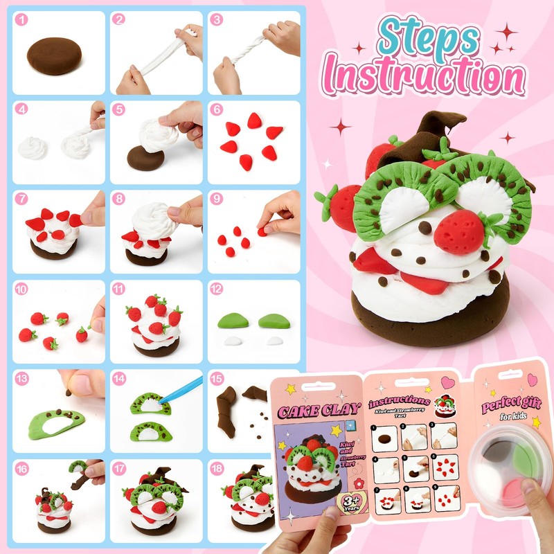 Air Dry Clay for Kids Modeling Clay Kit, 12 Box