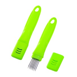 XJMWXHFC 2Pcs Chopped Green Onion Knife, Scallion Cutter Shred Knife, Vegetable Cutter Sharp Scallion Cutter Shred Knife, Stainless Steel Household Multifunctional Food Slicer Gadget