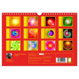 Energy Spirals 2026 (Wall Calendar 2026 DIN A4 Landscape), CALVENDO Monthly Calendar: Energy Spirals for Inner Liberation (CALVENDO Health)