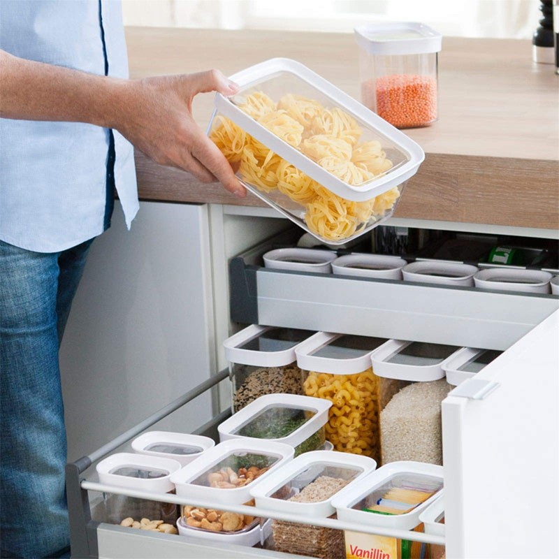 Emsa 5135 Stackable Storage Container System 100% Germ-Free, 0.18 L