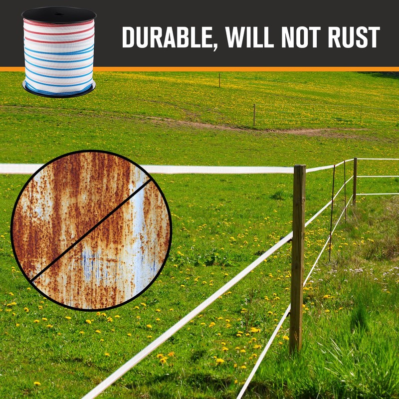 Wowangce 1 Roll 2 Inch x 1000 ft Electric Fence