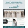 OROPY Industrial Pipe Clothing Rack Free Standing Set of 2,