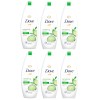 Dove Refreshing Green Tea & Cucumber Body Wash, 500ml-FREE SHIPPING-PACK