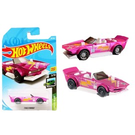 Hot Wheels 2019 Basic Mainline Speed Blur - Track Manga (Pink/White)