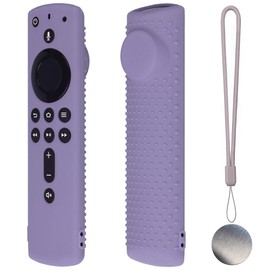 Fistick TV Remote Control Silicone Case - Magnetic, 4K Compatible, Lavender Gray
