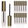 COSIDEA 12PCS Empty plastic golden 10ml Eyeliner tubes packing Vials