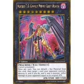 YU-GI-OH! - Number C15: Gimmick Puppet Giant Hunter (PGLD-EN019) - Premium Gold - 1st Edition - Gold Secret Rare