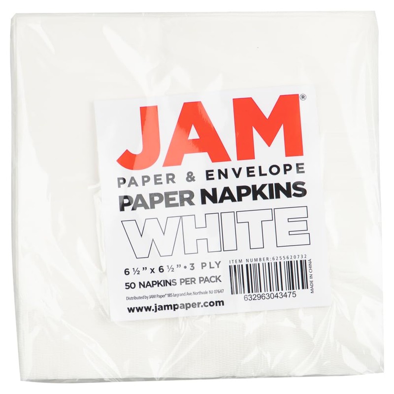 JAM PAPER Medium Lunch Napkins - 6 1/2 x 6