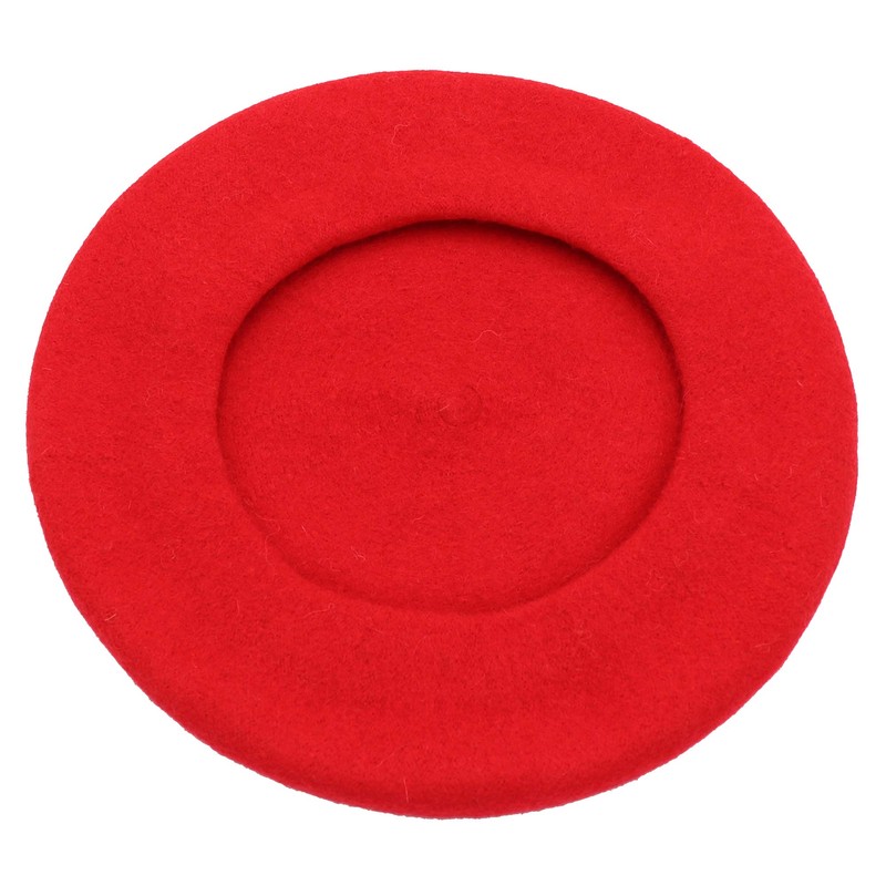 Umeepar Wool French Beret Hat Solid Color Winter Hat for
