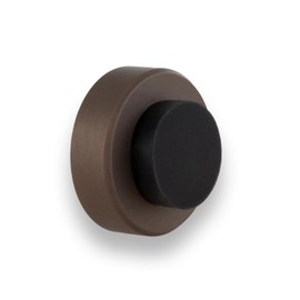 EVI Herrajes | Adhesive Door Stop | Wall Mounting Doorstop | 1,37x0,7" | Rustic Finish Brass | Anti Shock Door Handles | Design and Functionality | I-254/35-RU