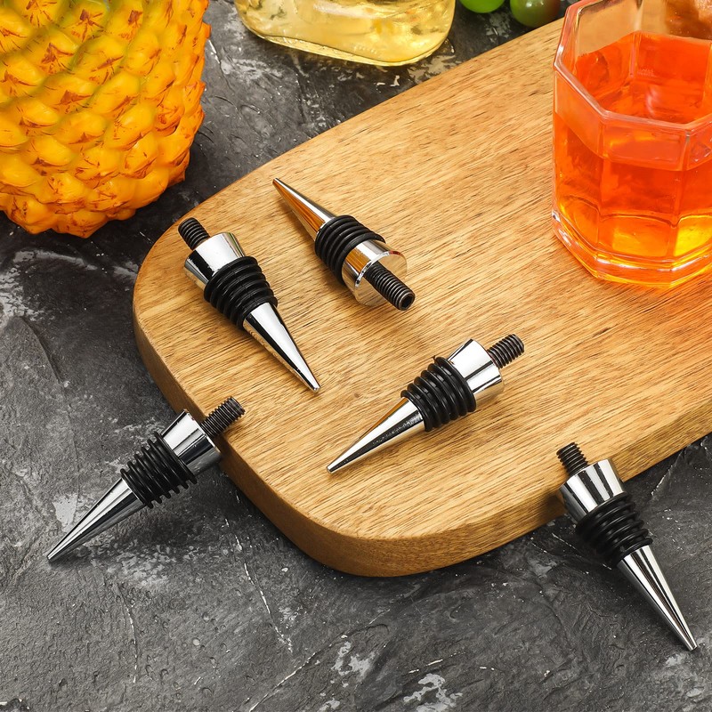 Honeydak 16 Pieces Metal Bottle Stopper Blank Stainless Steel Wine