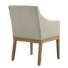 Modway Alton Upholstered Dining Chair with Arms in Linen Natural