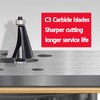SICWOOD Chamfer Router Bit 1/2 Shank, 15° Degree Carbide 2-Flute