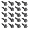 GoaMotors 20pcs Hex Washer Head Spin Lock Body Bolts Dark
