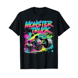 Monster Truck Graffiti Art Colorful T-Shirt