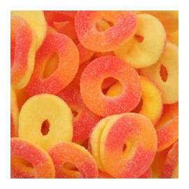 Peach Gummy Rings 2.5 pounds Pounds Bag