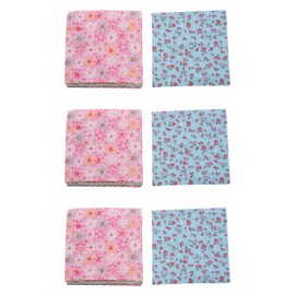 300Pcs 10X10cm Square Floral Cotton Fabric Patchwork Cloth for DIY Craft Sewing