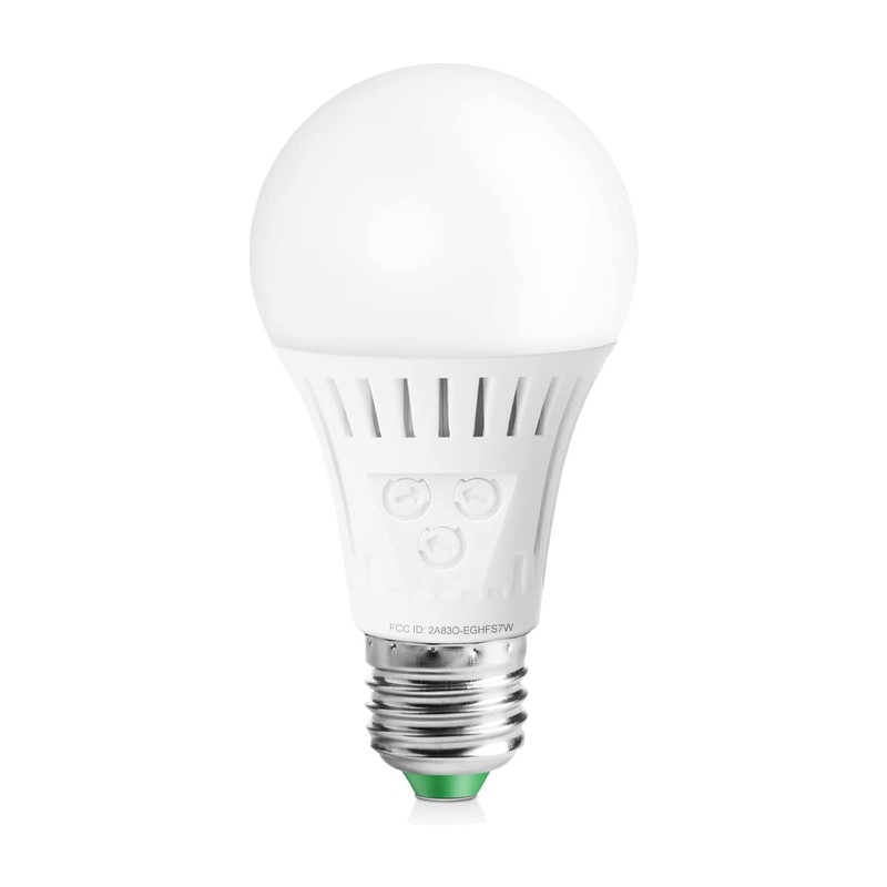 Elrigs Motion Sensor Light Bulb with Dusk to Dawn, E26