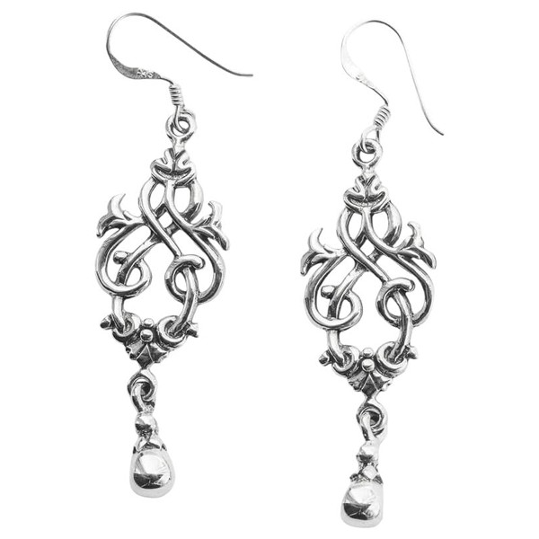 WINDALF Celtic Earrings Liasa 4.3 cm Bohemia Ornaments 925 Sterling