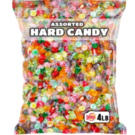 Hard Candy Assortment - 4 LB - Classic Candy Mix - Hard Candy Variety - Individually Wrapped Hard Candy in Bulk - Mint, Starlight, Toffee, Butterscotch, Strawberry, Root Beer, and More