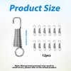 12pcs Vise Grip Spring Clamp, Carbon Steel Replacement Springs Parts