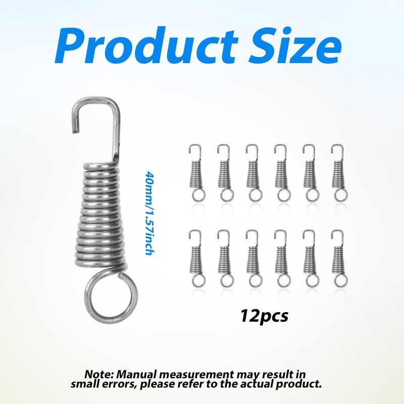 12pcs Vise Grip Spring Clamp, Carbon Steel Replacement Springs Parts