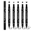 XMXueMei Double Side Liquid Winged Eyeliner Stamp,Smudge Proof Waterproof Eyeliner