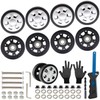 Suitcase Tire Replacement Kit, Set of 8, Luggage Spinner Twin