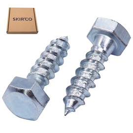 SKIR'CO (30 pcs) DIN 571 Zinc Plated Steel Hexagon Head Wood Screws M8 x 30 mm, Coach Screws, Hex Screw, Lag Bolts
