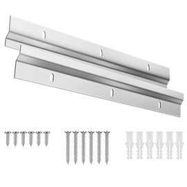 French Cleat Picture Hanger, 2PCS Z Bar Interlocking Wall Mounting Bracket Aluminum Heavy Duty Picture Hanging Hardware Kit for Hanging Wall Painting, Photo, Mirrors, Artwork, Frames