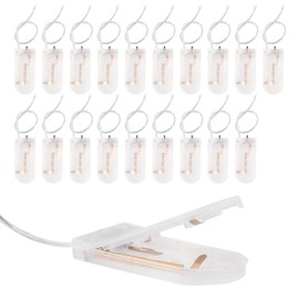 AEDIKO 20pcs CR2032 Battery Holder CR2032 Coin Cell Battery Holder with Wire 2X CR2032 Battery Holder with ON/Off Switch Transparent