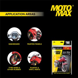 MOTOMAX Instashine Sponge 4 in 1 Zipper Pouch for Paint & Exterior Care, Instantly Cleans & Shines Bikes, Motorbikes, Cars Paint & Exterior, Micro-Fiber Sponge to Instantly Remove Oil, Dirt