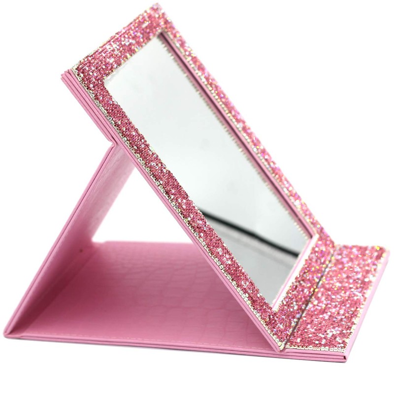 Bestbling Bling - Espejo portátil plegable de viaje con espejo