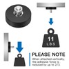 Wukong Rubberised Magnets Diameter 22 mm, Pack of 4 Strong
