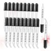 ULTECHNOVO 20pcs Dropper Tip Black Straws Pipette Eye Dropper Handle