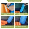 PopularLdo Ultralight Insulated Inflatable Sleeping Pad, 6.9R for Camping &