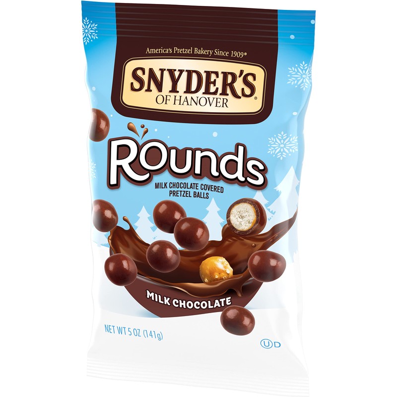 Snyder's of Hanover Pretzels, Rounds Milk Chocolate, 5 Oz