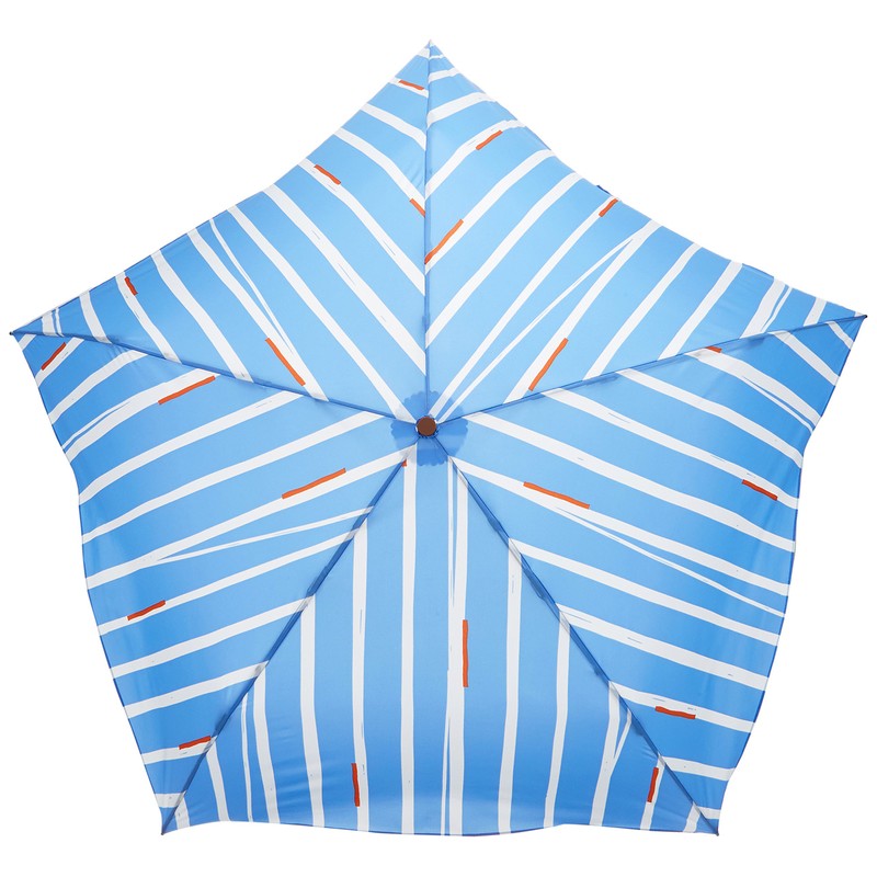 mabu MBU-LMDPT10 Folding Umbrella, Lightweight, Design, Candy Blue, 5 Ribs,