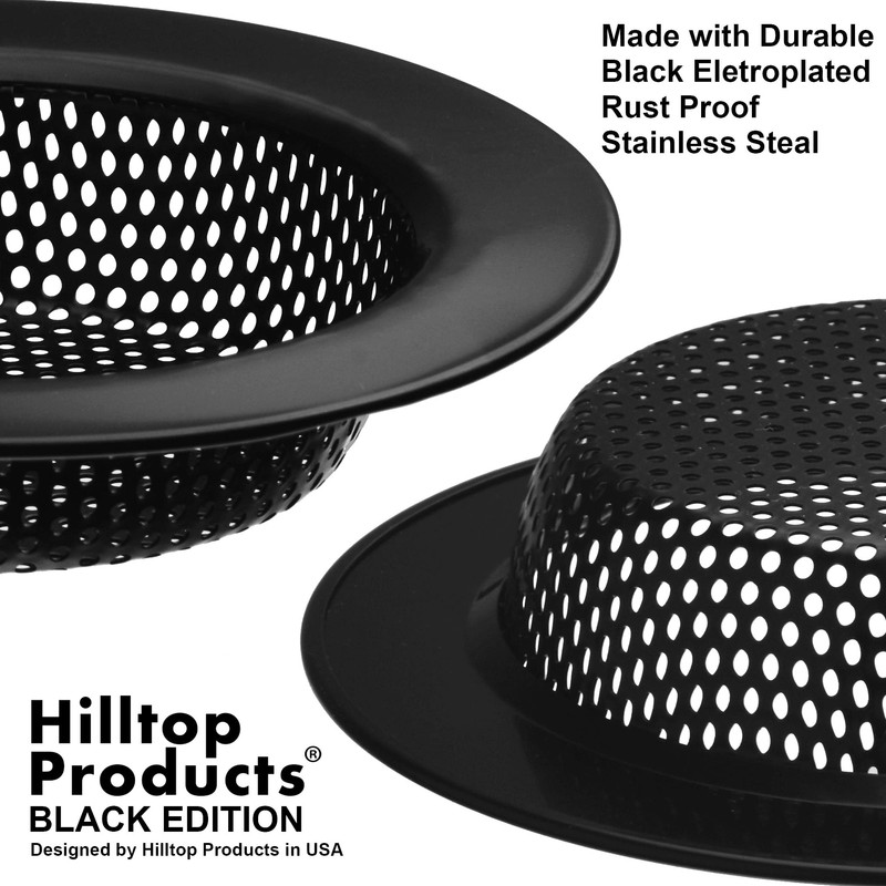 2 Pack - 4.5" Top / 3" Basket - Black