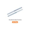sourcing map Double Ended Screws (M6 Thread 90mm Long) 10pcs,