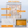 Plastic Strip Door Curtain Kit 9PCS, 48" Width X 84"