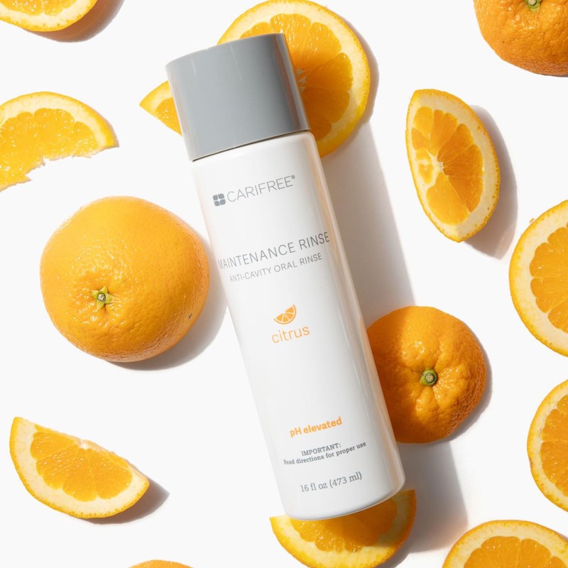 CariFree Maintenance Rinse, Citrus Flavored, Anti-Cavity Fluoride Mouthwash, Dentist Recommended,