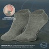 Piarini 6 Pairs of Bamboo Socks Sneaker Socks for Men