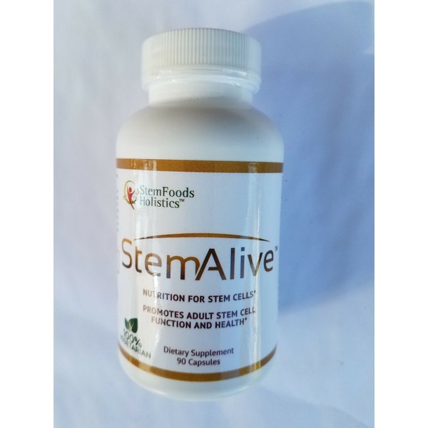 StemAlive Stem Foods Holistics Celulas Madre 90 cap. Exp 10/2023  New & Fresh