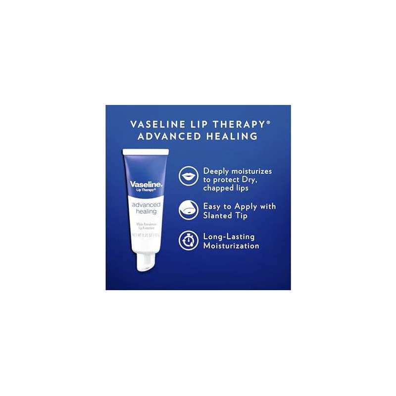 Vaseline Lip Therapy Advanced Healing 0.35 oz (Paquete de 10)