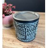Bitto Incense Burner Lantern Ketan Softstone Blue/Grey with Stainless Steel