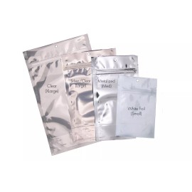 PackFreshUSA Stand Up Pouch Bag Sample Kit Hang Hole Tear Notch Resealable