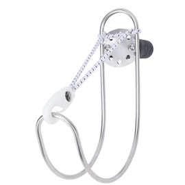 Life Buoy Ring Holder Stainless Steel Polished Boat Yacht Marine Horseshoe Life Buoy Ring Bracket for 22 to 25mm Rail