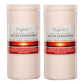 Crema Solar Zanahoria Sólida Florigan 1kg 2 Pack.