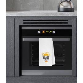 FULSOE Just A Girl Who Loves Sunshine and Tacos Kitchen Towels Dishcloths 24"x16",Sunshine Mexican Taco Dish Towels Bath Towels Hand Towels,Gifts for Taco Lovers Girls,Mexican Gifts